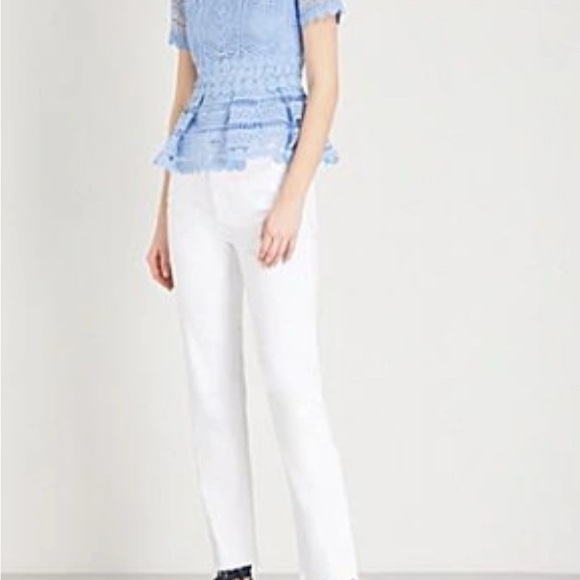 MAJE
Loseray Embroidered-lace Top In Blue Size 2 - Picture 2 of 16